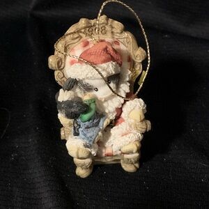 Mary Moo Moos Santa Hanging Ornament